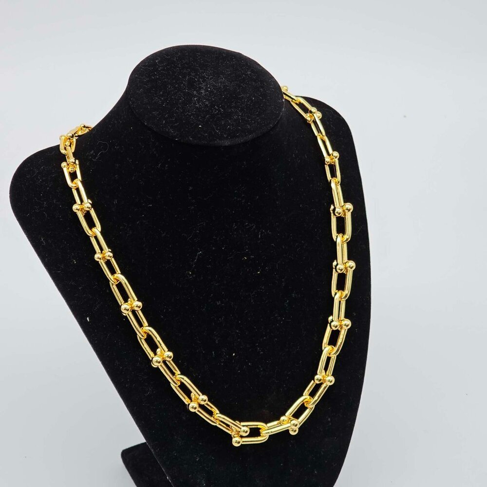 Auth Louis Vuitton Lock & Key w/Unbranded 925 Pure Silver Gold Plated Necklace - Picture 5 of 16